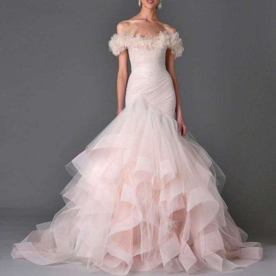 Vestito da sposa rosa Marchesa