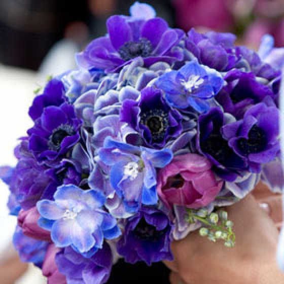 bouquet matrimonio blu