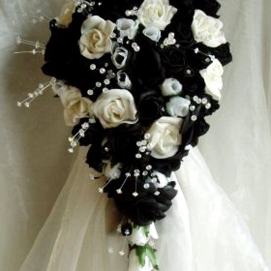 bouquet tema matrimonio in nero