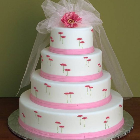 torta matrimonio tema matrimonio in rosa