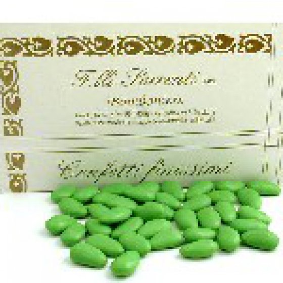 bomboniere e confetti tema matrimonio in verde