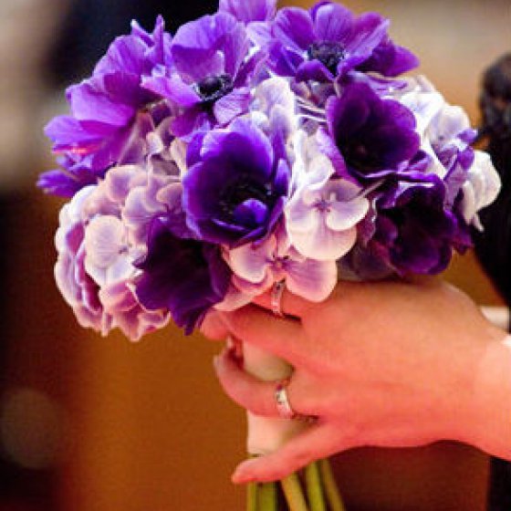 bouquet tema matrimonio in viola