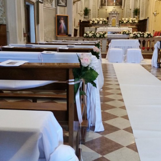 wedding planner Mantova - allestimenti chiesa matrimonio